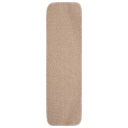 Berkfield Home Decorative Anti Slip Stair Mats 15 pcs 75x20 cm Beige Rectangular - Size: Medium - thumbnail 3