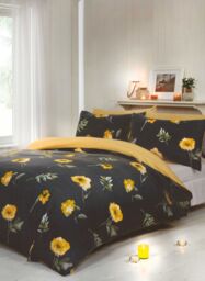 Rapport Home Darcy Floral Duvet Set With Pillowcase in Yellow - Size: Super King - thumbnail 1