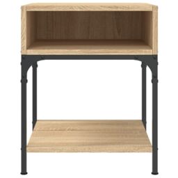 Berkfield Home Bedside Table Sonoma Oak 40x41x50 cm Engineered Wood in Brown - Size: 40 x 41 x 50 cm - thumbnail 4