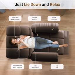 NESTLUNE Brown Power Lift Riser Recliner Chair Armchair - Size: 100 cm x 80 cm - thumbnail 4
