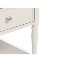 Cheshire Avignon 2 Drawer Coffee Table in Limed Oak & Grey in Light Grey - thumbnail 8