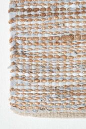 Homescapes Madras Leather Hemp Hall Runner, 66 x 200 cm in Natural - Size: 66 cm x 200 cm - thumbnail 3