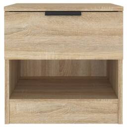 Berkfield Home Bedside Cabinets 2 pcs Sonoma Oak Engineered Wood in Light Brown - thumbnail 5