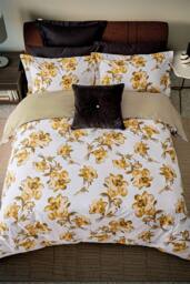 Ted Baker 'TB Branded' Cotton Velvet Button Cushion in Black - Size: 50 cm x 50 cm - thumbnail 4