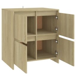 Berkfield Home Sideboard Sonoma Oak 70x41x75 cm Engineered Wood in Brown - Size: 70 x 41 x 75 cm - thumbnail 5