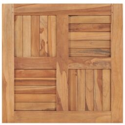 Berkfield Home Table Top Solid Teak Wood 60x60x2.5 cm in Brown - thumbnail 2