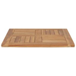 Berkfield Home Table Top Solid Teak Wood 60x60x2.5 cm in Brown - thumbnail 3