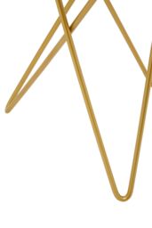 Orsina Side Table With Agate Top, Hairpin Gold Metal Legs & Stone Surface, Asymmetrical Accent Table - thumbnail 5