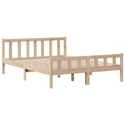 Berkfield Home Beautiful Bed Frame without Mattress 160x200 cm Solid Wood Pine in Light Tan - thumbnail 7
