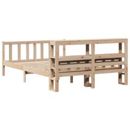 Berkfield Home Beautiful Bed Frame without Mattress 160x200 cm Solid Wood Pine in Light Tan - thumbnail 6