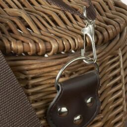 Red Hamper Wicker Fishing Tackle Creel Basket in Brown - thumbnail 3