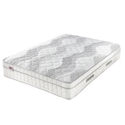 Somnior Cushioned 7 Zone Pocket Spring Motion Isolation Mattress 28cm in White - Size: Double - thumbnail 2