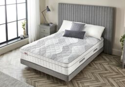 Somnior Cushioned 7 Zone Pocket Spring Motion Isolation Mattress 28cm in White - Size: Double - thumbnail 3