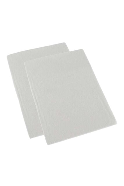 Homescapes 100% Brushed Cotton Cot Flat Sheet Pair, 100 x 150 cm in White - image 1
