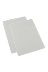 Homescapes 100% Brushed Cotton Cot Flat Sheet Pair, 100 x 150 cm in White