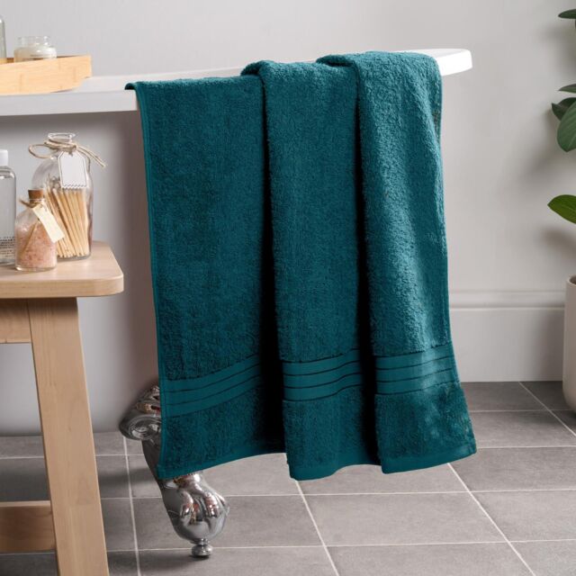 OHS Luxury Bath Towel 100% Cotton Bathroom in Teal - image 1
