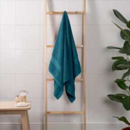 OHS Luxury Bath Towel 100% Cotton Bathroom in Teal - thumbnail 2