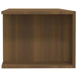 Berkfield Home TV Cabinet with LED Lights Brown Oak 135x39x30 cm - Size: 135 x 39 x 30 cm - thumbnail 5
