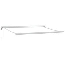 Berkfield Home Manual Retractable Awning Yellow & Orange 400x350 cm - thumbnail 5