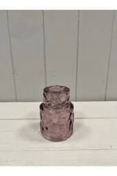 KDMD Large Amethyst Textured Candle Holder in Purple - thumbnail 2