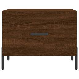 Berkfield Home Decorative Coffee Table Brown Oak 50x50x40 cm Engineered Wood - Size: 50 x 50 x 40 cm - thumbnail 5