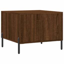 Berkfield Home Decorative Coffee Table Brown Oak 50x50x40 cm Engineered Wood - Size: 50 x 50 x 40 cm - thumbnail 8