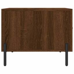 Berkfield Home Decorative Coffee Table Brown Oak 50x50x40 cm Engineered Wood - Size: 50 x 50 x 40 cm - thumbnail 7