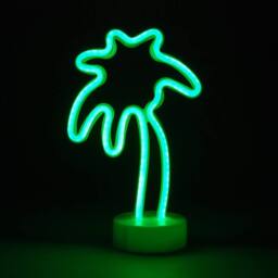 simpa LED Novelty Neon Coconut Tree Light in Green - thumbnail 1