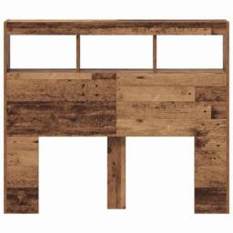 Berkfield Home Headboard Old Wood Solid Reclaimed Wood 120 x 17 x 102 cm in Brown - thumbnail 6