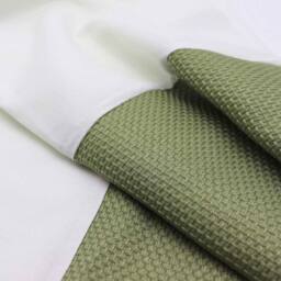 Voltico Lime Jacquard Panel Duvet Cover Set - Single, Double & King - thumbnail 3