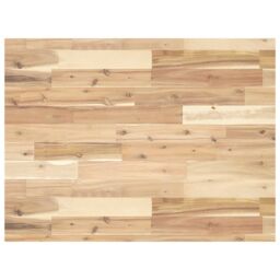 Berkfield Home Desk Top Untreated 100x60x4 cm Solid Wood Acacia in Brown - Size: 100 x 60 x 4 cm - thumbnail 1