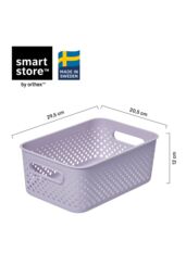 SmartStore Essence Medium White Organiser Tray 'Storage Basket', 5.6L in Purple - thumbnail 2