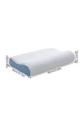 Living and Home High-Density Memory Foam Pillow with Zip-Off Cover in White - thumbnail 7
