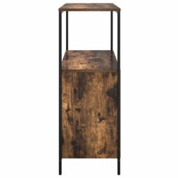 Berkfield Home Bathroom Cabinet with Shelves Smoked Oak 76.5x35x95 cm in Brown - thumbnail 7