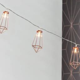 Globrite Geometric Rose Gold Diamond String Lights with 20 LEDs - thumbnail 2