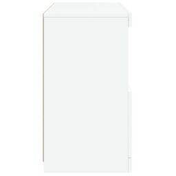 Berkfield Home Sideboard with LED Lights White 60x37x67 cm - Size: 60 x 37 x 67 cm - thumbnail 8