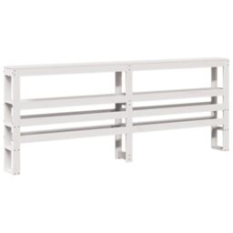 Berkfield Home Bed Frame with Headboard without Mattress White 180x200 cm Super King - thumbnail 6