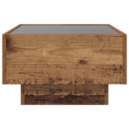 Berkfield Home Coffee Table Old wood 50 x 50 x 30 cm Engineered wood in Brown - thumbnail 7