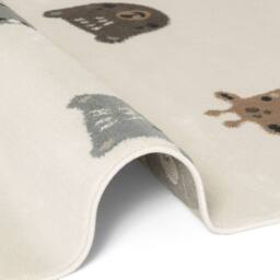 THE RUGS Adventures Kids Rug Tiny Zoo Cream Multicolour Kids Bedroom Rug - Size: 120 cm x 170 cm - thumbnail 5