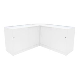 Monstershop Adonis LED Shop Counter Set B1200, C1200 & CM60 - White - thumbnail 2