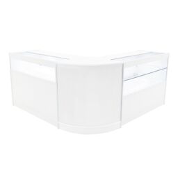 Monstershop Adonis LED Shop Counter Set B1200, C1200 & CM60 - White - thumbnail 1