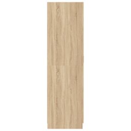 Berkfield Home Wardrobe Sonoma Oak 80x52x180 cm Engineered Wood in Brown - Size: 80 x 52 x 180 cm - thumbnail 6