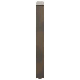 Berkfield Home Dining Table Legs V-Shape 3 pcs Natural Steel 70x(72-73.3) cm Steel in Brown - thumbnail 6