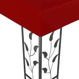 Berkfield Home Gazebo 3x3 m Wine Red - thumbnail 3