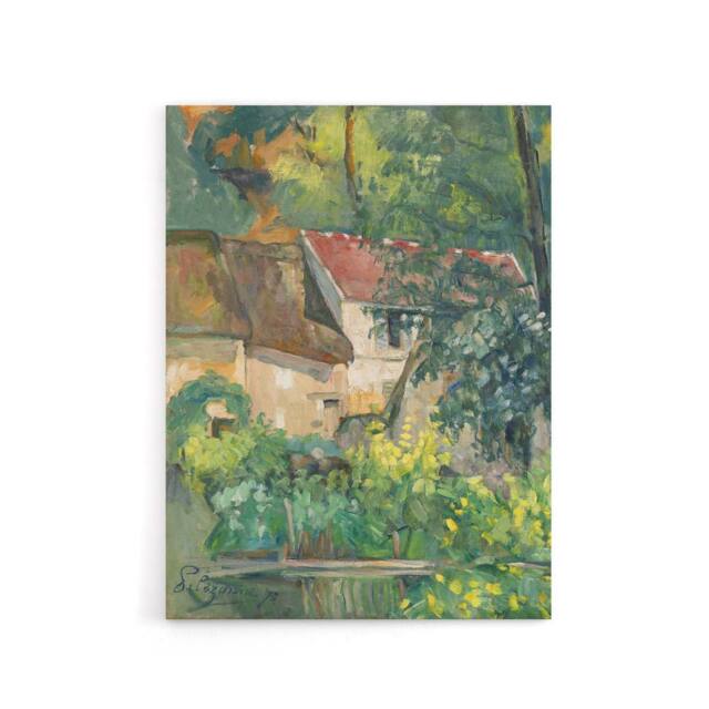 "Artery8 House of Pere Lacroix in Auvers France Cezanne Canvas Wall Art Print - Size: W12"" x H16""" - image 1