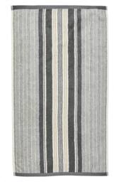 Helena Springfield 'Beach House Stripe' Cotton Towel in Grey - thumbnail 1
