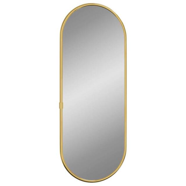 Berkfield Home Wall Mirror Gold 40x15 cm Oval - image 1