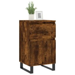 Berkfield Home Sideboard Smoked Oak 40x35x70 cm Engineered Wood in Brown - Size: 40 x 35 x 70 cm - thumbnail 3