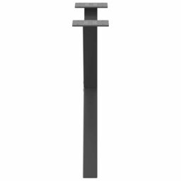 Berkfield Home Coffee Table Legs X-Shaped 2 pcs Anthracite 60x(42-43) cm Steel in Black - thumbnail 6
