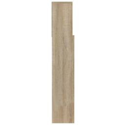 Berkfield Home Headboard Cabinet Sonoma Oak 100x19x103.5 cm in Light Brown - thumbnail 5